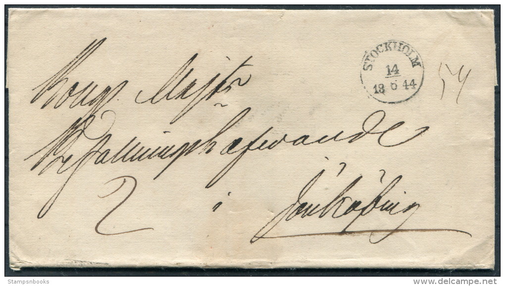 1844 Sweden Stockholm Prestamp Vorphila - ... - 1855 Vorphilatelie