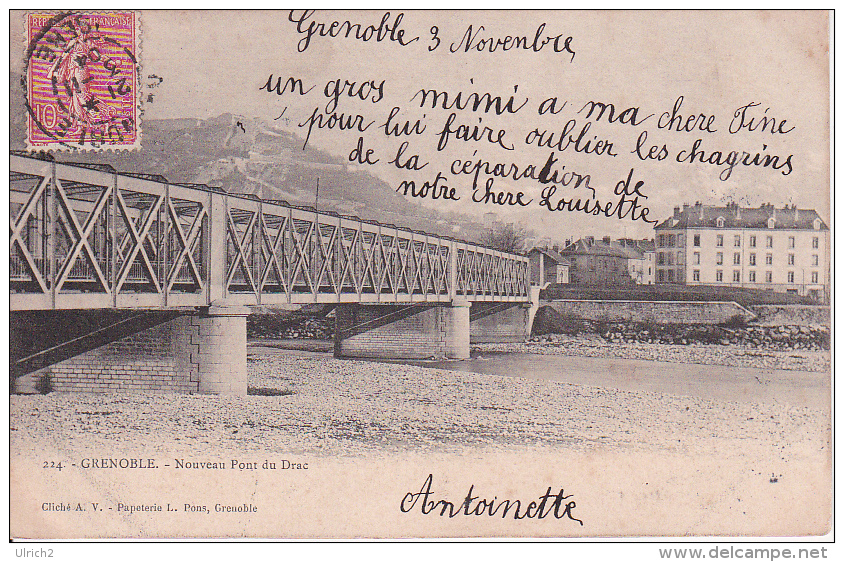 CPA Grenoble - Nouveau Pont Du Drac - 1904 (8309) - Grenoble