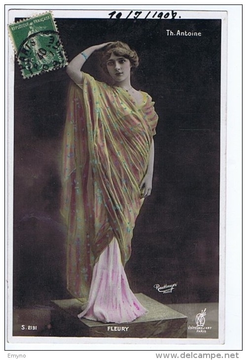 Artiste 1900 ,Fleury Du Théâtre Antoine  , Cliché Reutlinger - Theatre