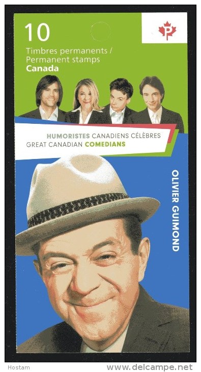 CANADA 2014, 2776a  GREAT CANADIAN COMEDIANS: OLIVIER GUIMOND - Carnets Complets