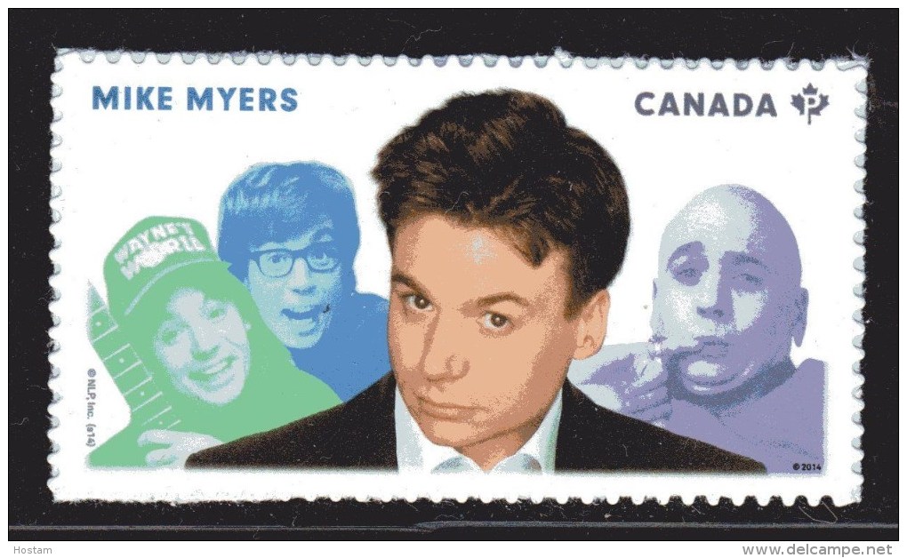 CANADA 2014, 2773   GREAT CANADIAN COMEDIANS: MIKE MAYERS - Timbres Seuls