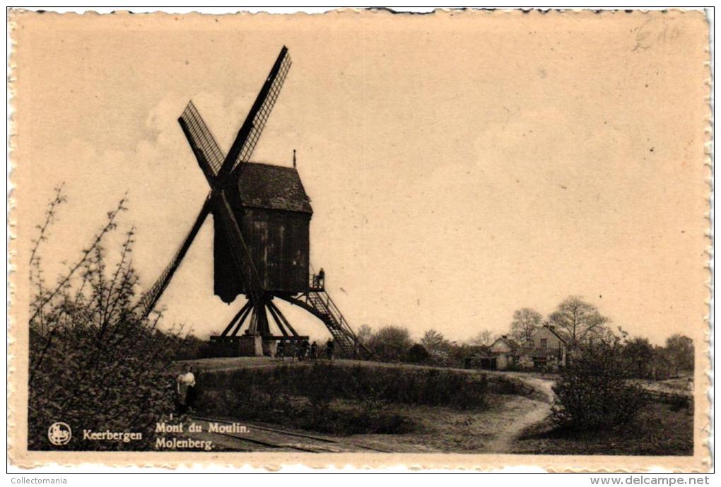 BRABANT   Molenberg 4 CP Keerbergen  Windmolen  Jacht  Pub Martougin Putsche Baan - Keerbergen