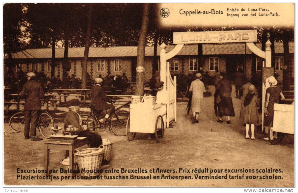 BRABANT  2 CP  Kapelle Op Den Bosch Maritieme Werken Sas In Opbouw     1909  Luna Park - Kapelle-op-den-Bos