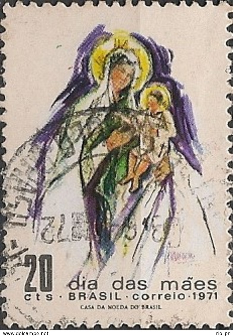 BRAZIL - MOTHER'S DAY 1971 - USED - Muttertag