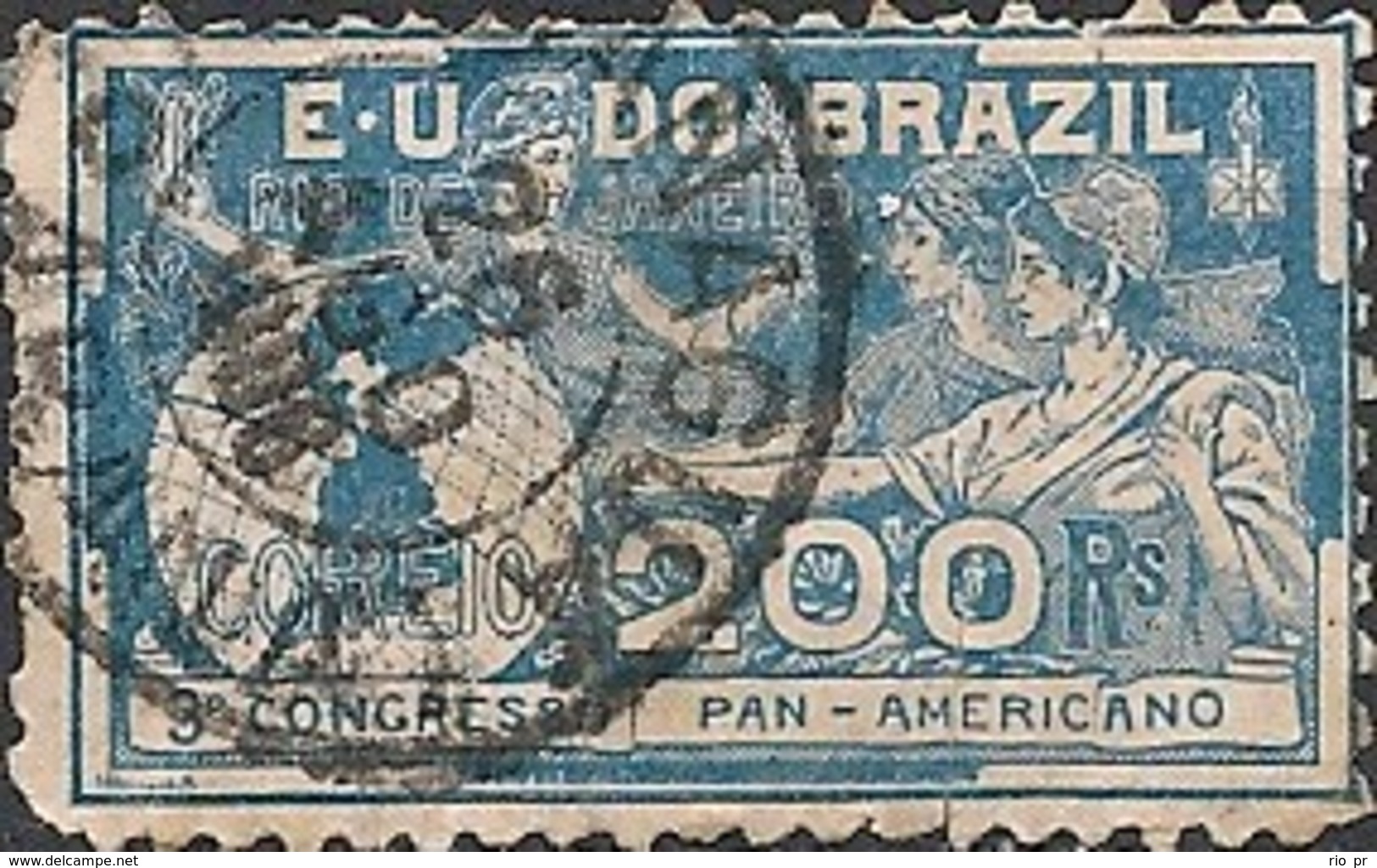 BRAZIL - 3rd PANAMERICAN CONGRESS, RIO DE JANEIRO 1906 - USED - Gebraucht