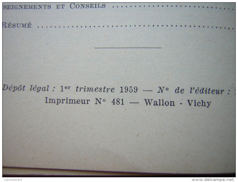 LIVRE/ LIVRET SUR  LA PECHE  F BIGUET  LE LANCER LEGER SA PRATIQUE EN TOUTES SAISONS  EDITIONS BORNEMANN 1959 - Chasse/Pêche