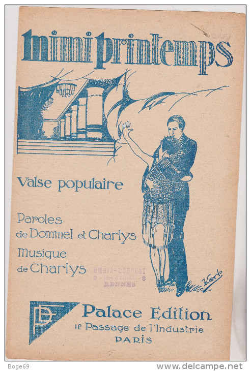 (finaout)mimi Printemps , Musique : CHARLYS , Paroles : DOMMEL Et CHARLYS - Scores & Partitions