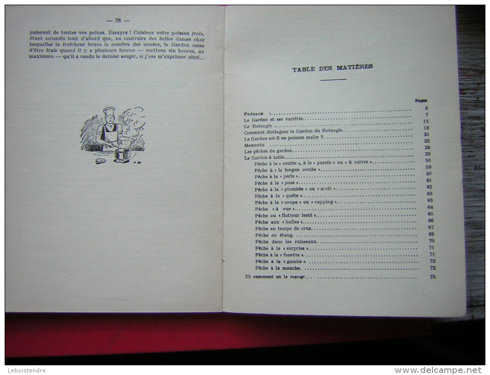 LIVRE SUR  LA PECHE DE RAOUL RENAULT   LE GARDONS MOEURS SES PECHES   EDITIONS BORNEMANN 1960 - Fischen + Jagen