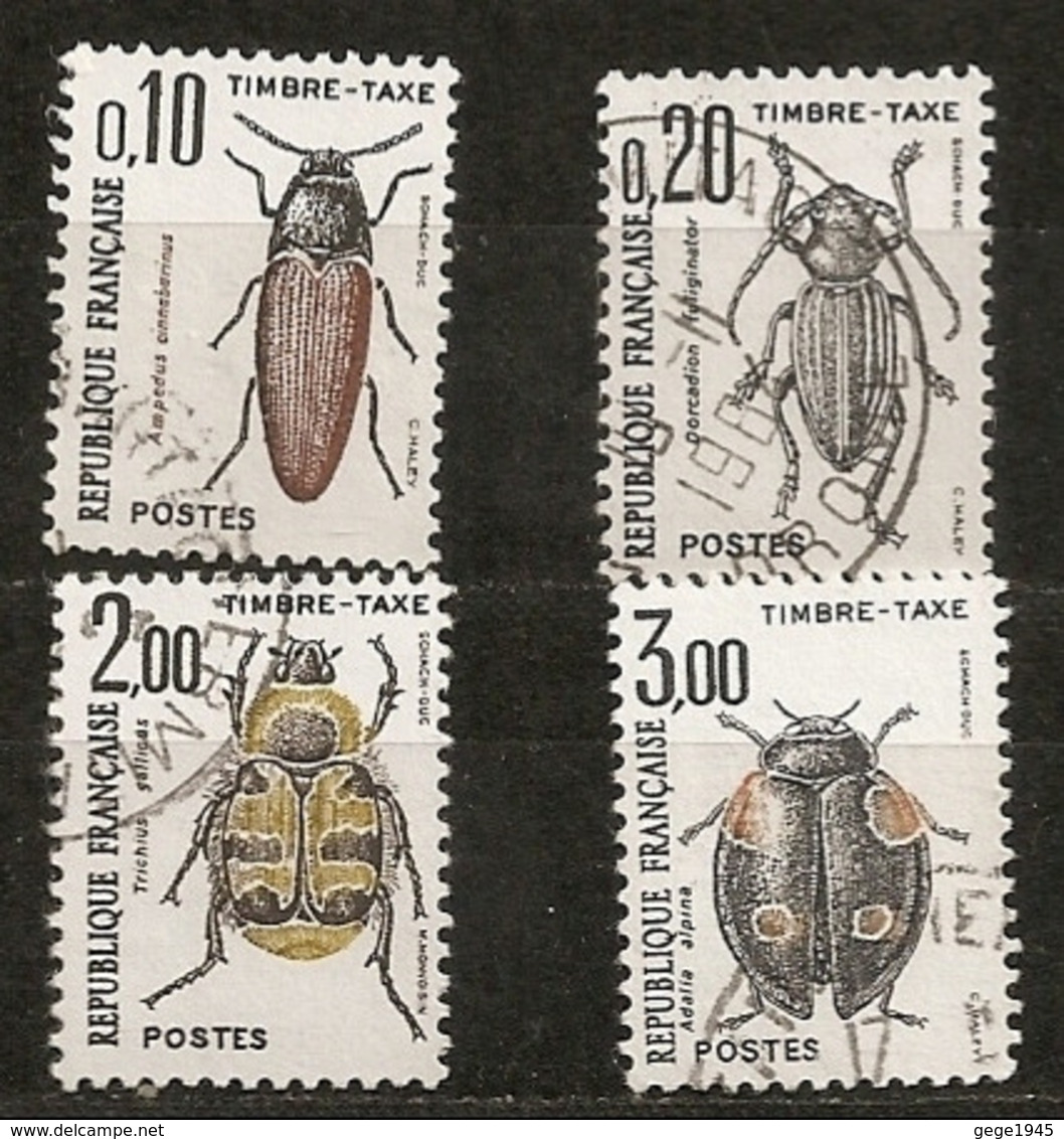 Taxes  Oblitérés    N° 103 - 104 - 107 - 111  -  Insectes - 1960-.... Used