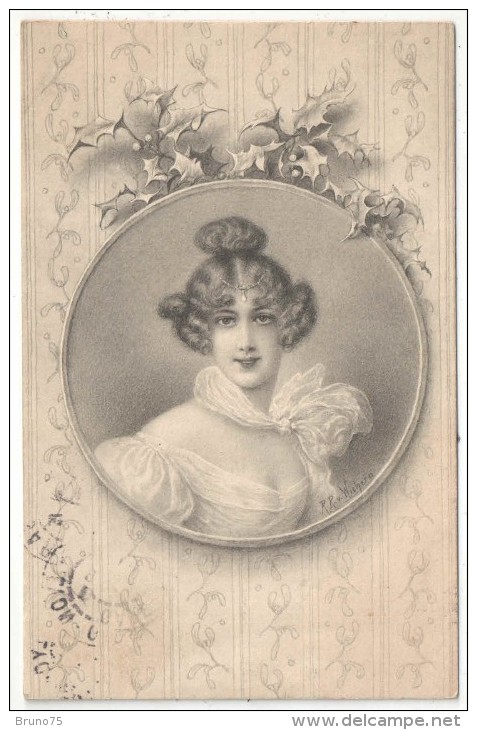 WICHERA - Jeune Femme - Médaillon - M. M. VIENNE 229 - 1906 - Wichera