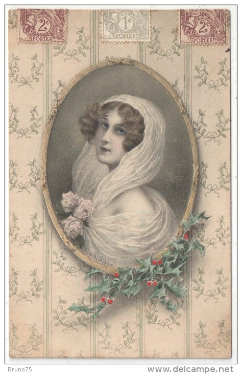 WICHERA - Jeune Femme - Médaillon - M. M. VIENNE 229 - 1906 - Wichera