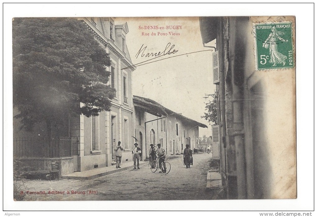 10186 - St-Denis-en-Bugey Rue Du Pont-Vieux Cycliste - Non Classés