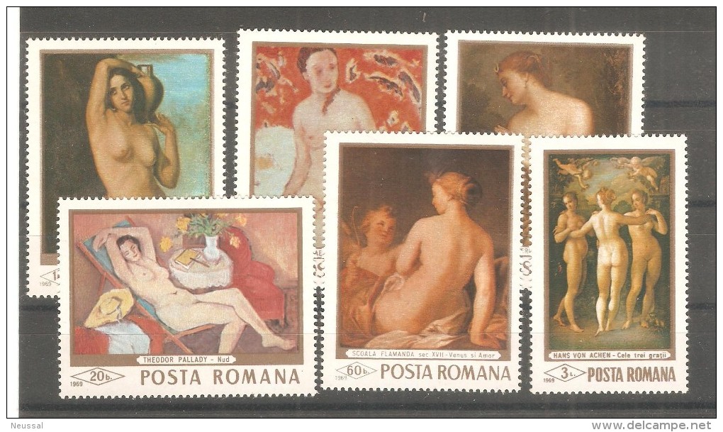 Serie Nº 2454/9 Rumania - Desnudos