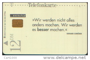 TELEFONKARTE ODS R 09.07.98 - Other & Unclassified