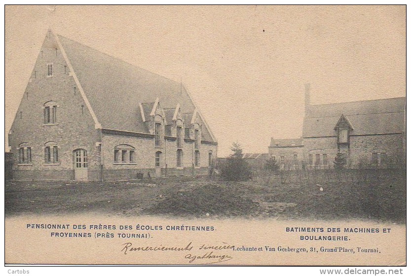 Belgique : Pensionnat Des Frères Des Ecoles Chrétiennes  FROYENNES (près Tournai) Batiment Des Machines Et Boulangerie - Tournai