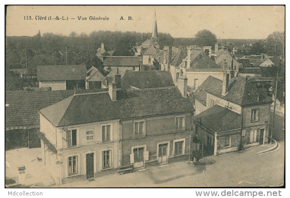 37 CLERE LES PINS / Vue Générale / - Cléré-les-Pins