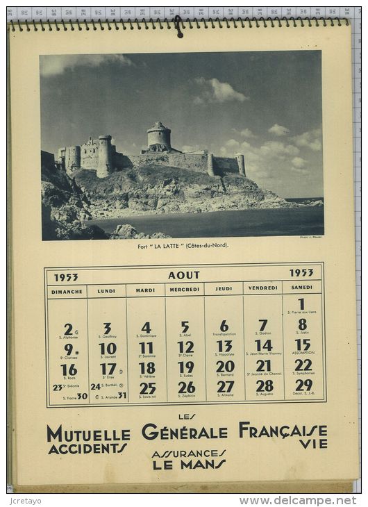 Mutuelle Générale Française Accidents et Vie, 1953, 12 photos/12 mois