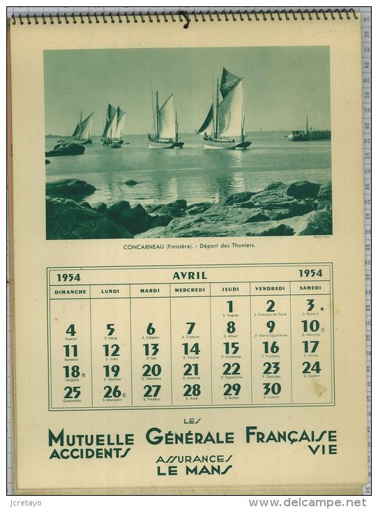 Mutuelle Générale Française Accidents et Vie, 1954, 12 photos/12 mois