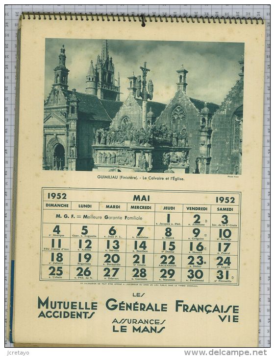 Mutuelle Générale Française Accidents et Vie, 1952, 12 photos/12 mois