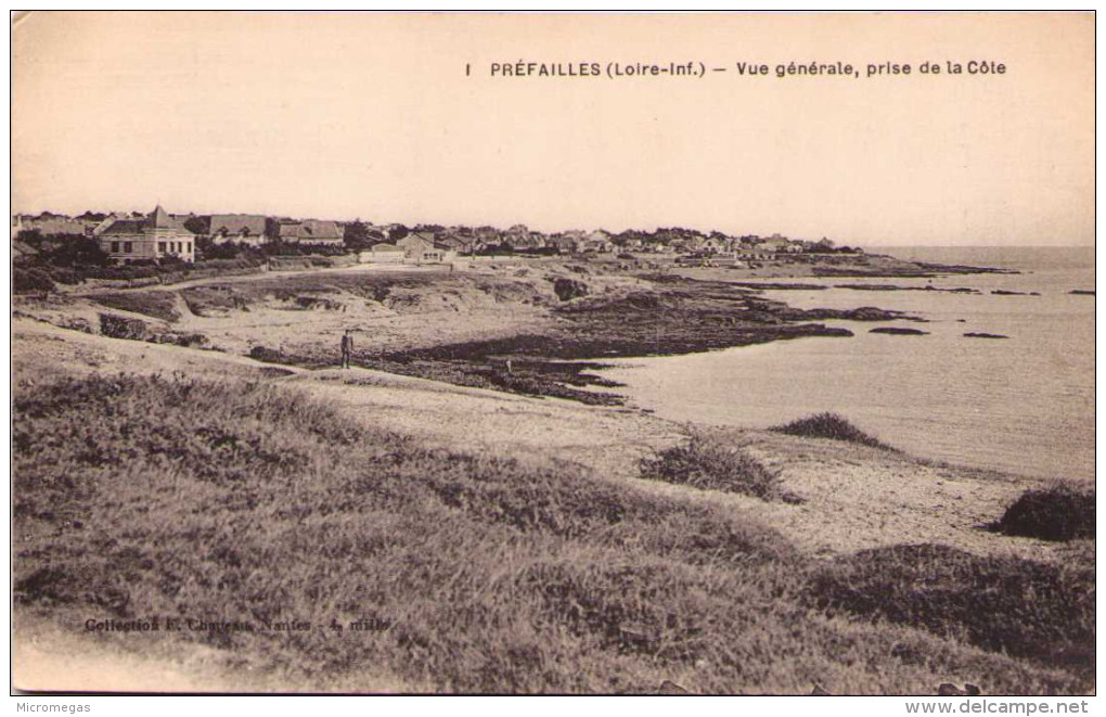 PRÉFAILLES - Vue Générale, Prise De La Côte - Préfailles