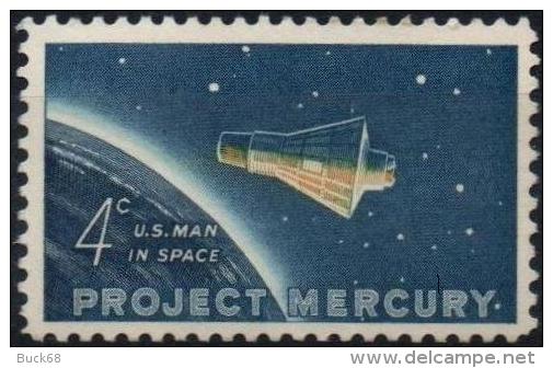 ETATS-UNIS USA 725 ** MNH Vol Orbital De John GLENN Capsule Mercury Friendship 7 NASA Espace Space Kosmos - USA