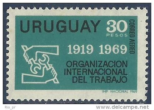 URUGUAY - 50 Th ANNIVERSARY OF THE ILO, INTERNATIONAL LABOUR ORGANIZATION 1969 - MNH - OIT