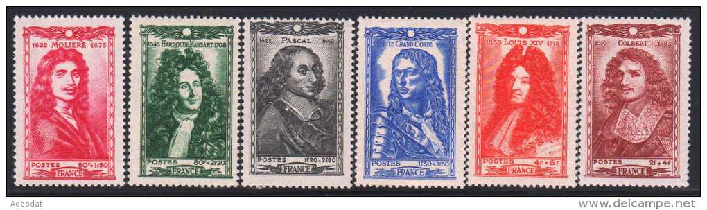 FRANCE 1944 YVERT&TELLIER 612,14,16,17** 613,15* VALUE 10.4 EUR - Unused Stamps