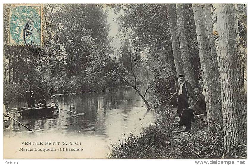 Essonne - Ref - P08 - Vert Le Petit - Marais Lanquetin Et L Essonne -  Pecheurs - Peche A La Ligne - Peche - - Vert-le-Petit