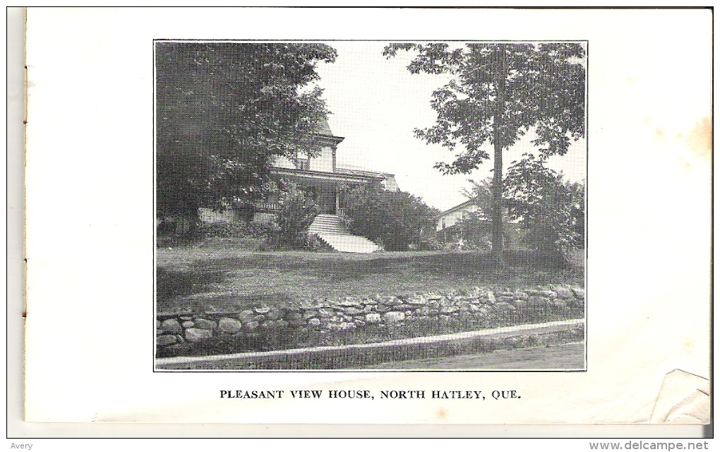 Booklet  Pleasant View House, North Hatley, Quebec F. R. MacKay, Proprietor - North America