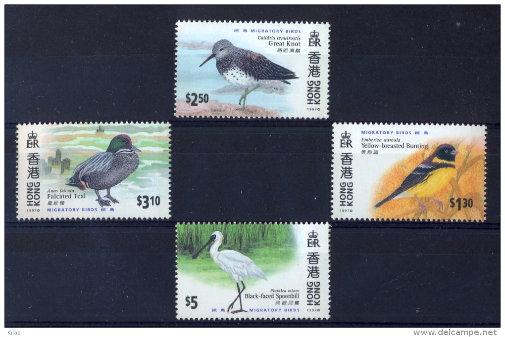 HONG KONG Birds - Unused Stamps