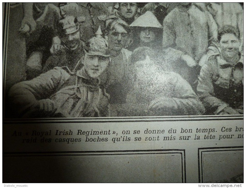 1916 LPDF: Belgique;FLEURY;Chemin de fer sur le front;Guynemer;ROYAL IRISH REGIMENT; Chat-a-neuf-queues; Russes à BREST