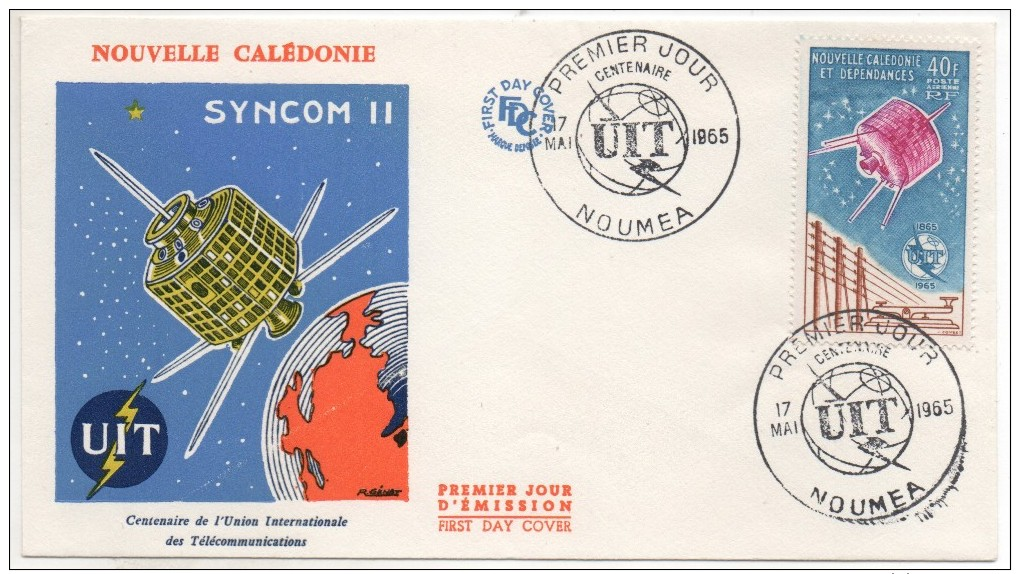 NOUVELLE CALEDONIE - FDC PA 80 - Espace - Space - FDC