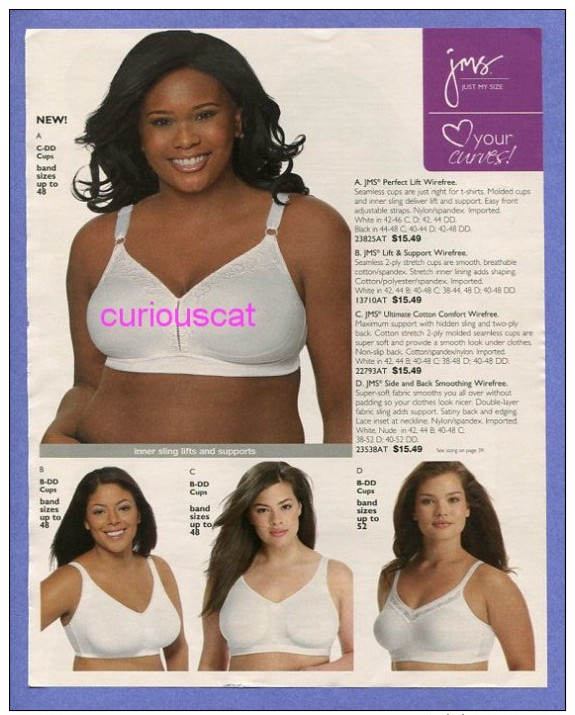 PUBLICITES USA RECLAME ADVERTISEMENT WERBUNG REKLAME PUBBLICITARI PUBLICIDAD For LINGERIE JMS BRAS BH - Pubblicitari