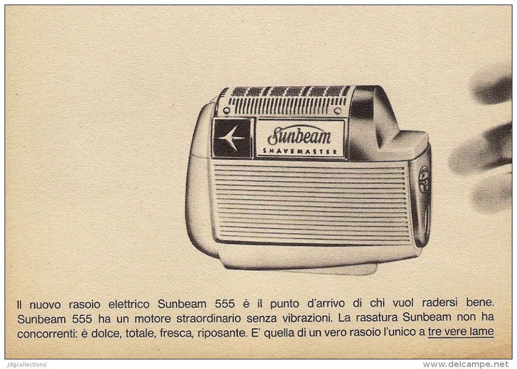 # ELECTRIC SHAVER SUNBEAM 1950s Advert Pubblicità Publicitè Reklame Razor Rasoio Rasoir Rasuradora - Razor Blades