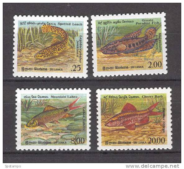 Sri Lanka 1990 Fishes MNH (T1156) - Fische