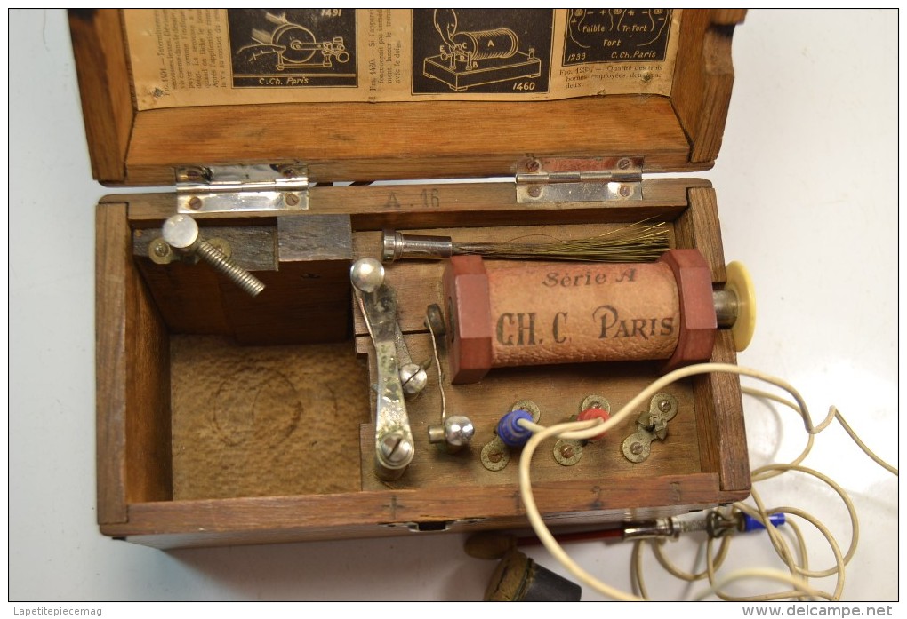 Appareil ELECTRO-MAGNETIQUE De CHARDIN à Paris, Fin 19eme, Appareil Médical France WW1 Modèle 1914 - 1914-18