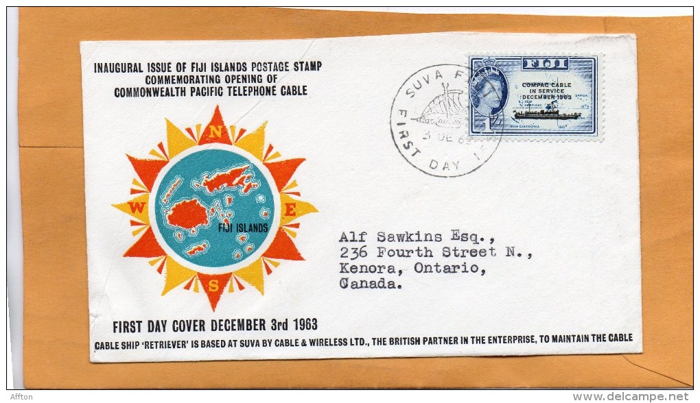 Fiji 1963 FDC - Fiji (...-1970)