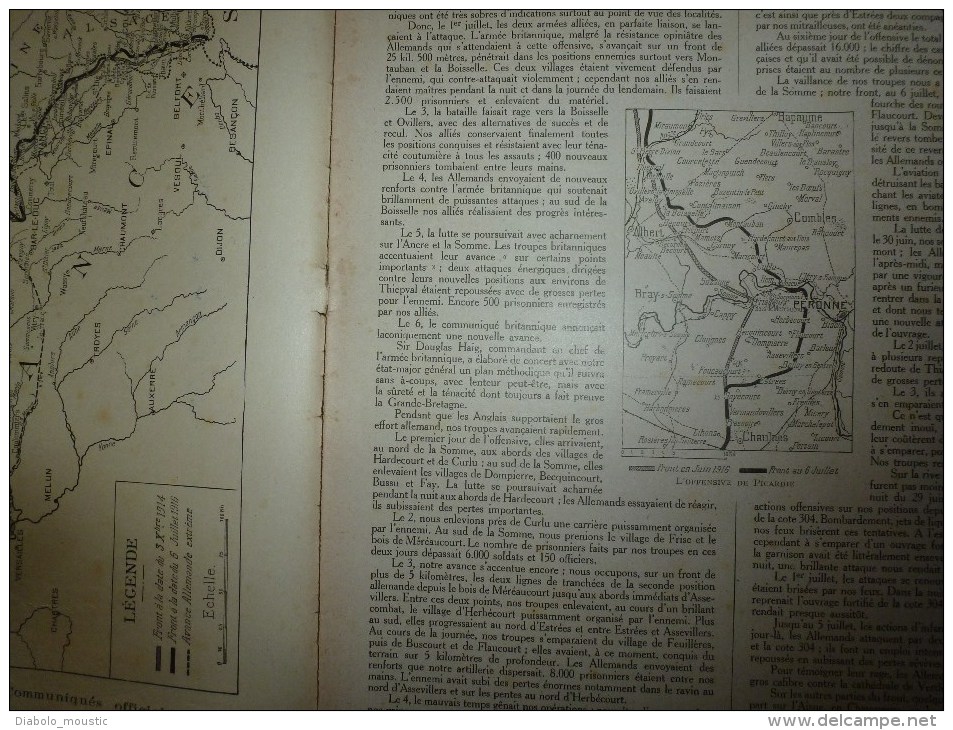 1916 LPDF:Tommies;Fleury;Souvi Lle;U-35 à CARTHAGENE;Tilloloy;Frise ;Les Tirailleurs Sénégalais Arrivent; Les BAG-PIPERS - Français