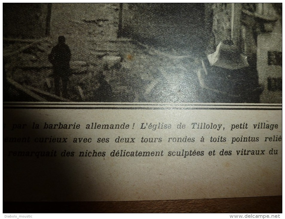 1916 LPDF:Tommies;Fleury;Souvi lle;U-35 à CARTHAGENE;Tilloloy;Frise ;Les tirailleurs sénégalais arrivent; les BAG-PIPERS