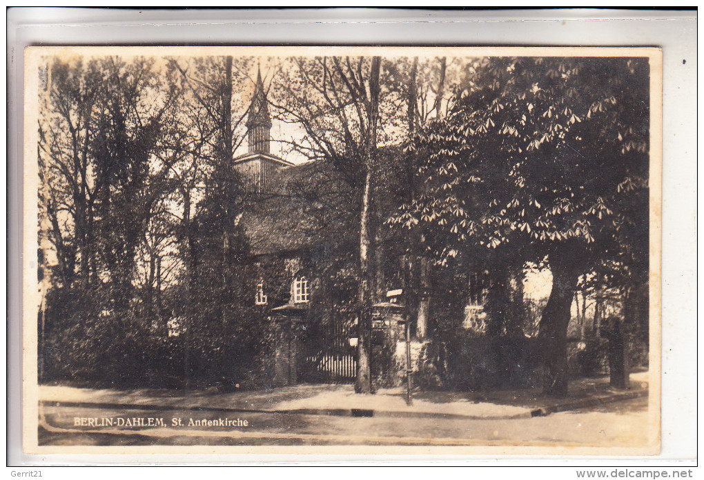 1000 BERLIN - DAHLEM, St. Annenkirche - Dahlem