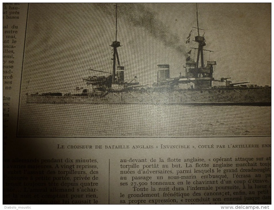 1916 LPDF:Verdun;Montfaucon;Ba taille navale(Queen Mary,Kaiser;Frauenlob,Inv incible,Hampshire);KITCHN ER;Chizzola;CONGO