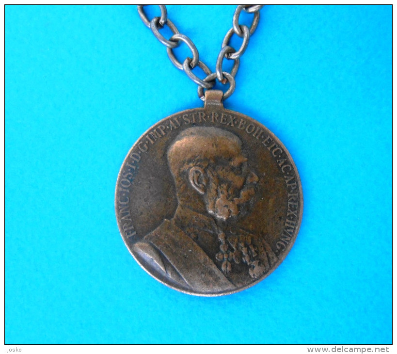 FRANZ JOSEPH - SIGNUM MEMORIAE 1848-1898. Austria-Hungary Vintage Bronze Medal * K.u.K. Empire Österreich-Ungarn - 1914-18