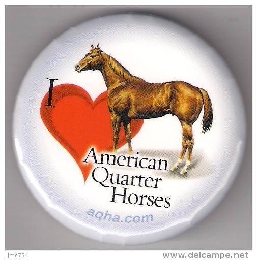Badge.   Cheval.   Américan Quarter Horses. - Hipismo