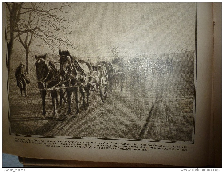 1916 LPDF:Russes à Marseille au camp Mirabeau;Guerrier Herreros;Avocourt;Bronzes allemands;LOWESTOFT;Hopit al canadien