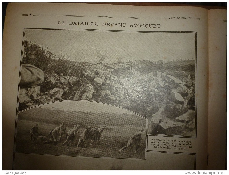 1916 LPDF:Russes à Marseille au camp Mirabeau;Guerrier Herreros;Avocourt;Bronzes allemands;LOWESTOFT;Hopit al canadien