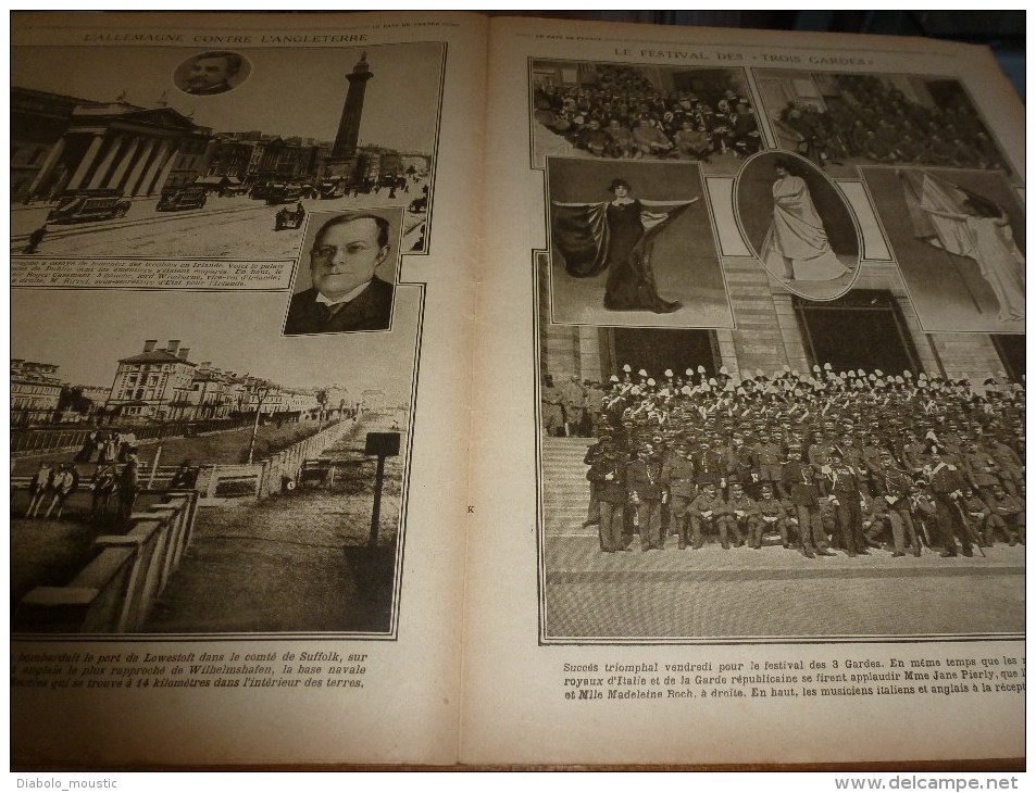 1916 LPDF:Russes à Marseille au camp Mirabeau;Guerrier Herreros;Avocourt;Bronzes allemands;LOWESTOFT;Hopit al canadien