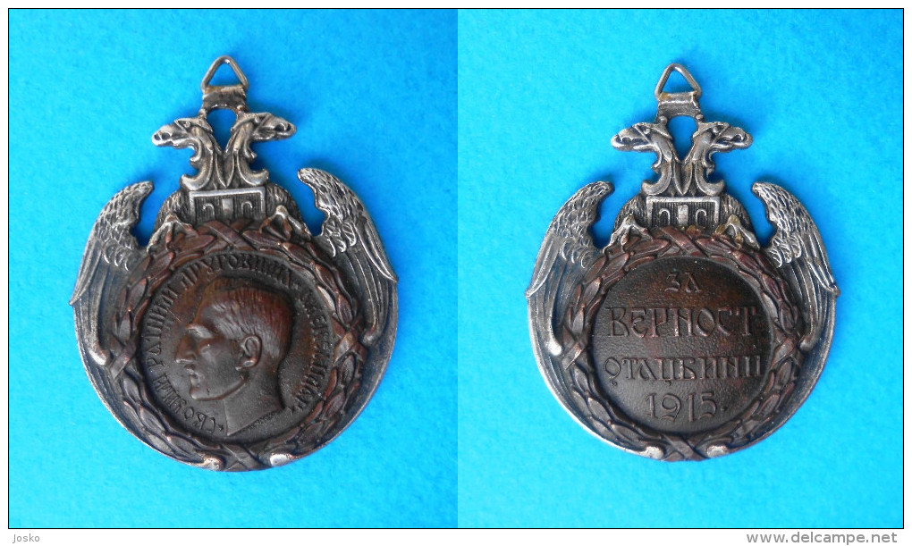 ALBANIAN COMMEMORATIVE MEDAL - Kingdom Of Yugoslavia Vintage Medal * Serbia Albanska Spomenica Albania Medaille Medaglia - 1914-18