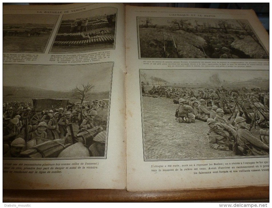 1916 LPDF:Attiche-le-Hamel;Troubles DUBLIN (Sinn Feiners);Cameroun;Belgiqu E;Soldats-cyclistes;Kut-e L-Amara;Bassorah.. - Französisch