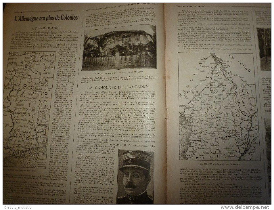 1916 LPDF:Attiche-le-Hamel;Troubles DUBLIN (Sinn Feiners);Cameroun;Belgiqu E;Soldats-cyclistes;Kut-e L-Amara;Bassorah.. - French