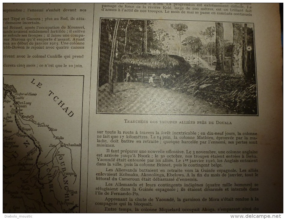 1916 LPDF:Attiche-le-Hamel;Troubles DUBLIN (Sinn Feiners);Cameroun;Belgiqu e;Soldats-cyclistes;Kut-e l-Amara;Bassorah..